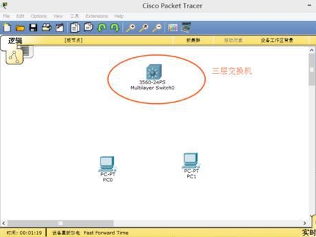 三层交换机怎么设置VLAN间路由图1